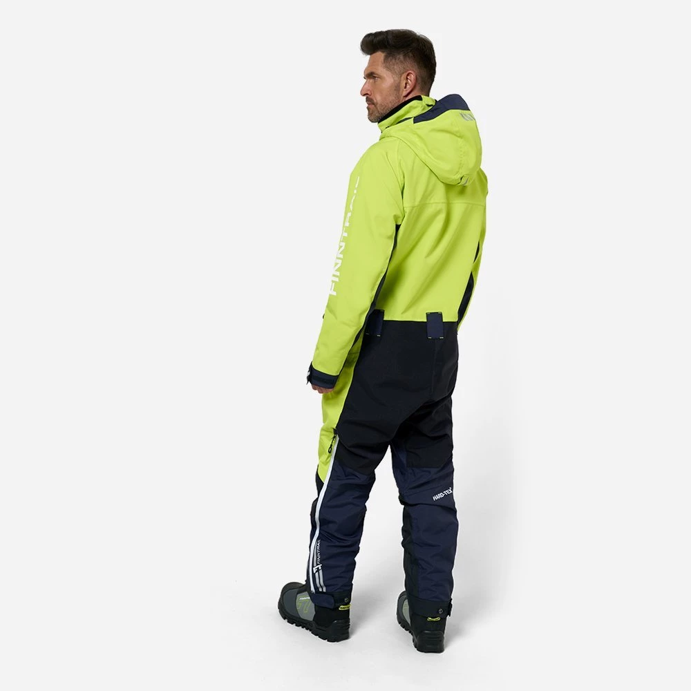 BACKCOUNTRY DarkGreyLime 3901 Snowmobile overall | FINNTRAIL