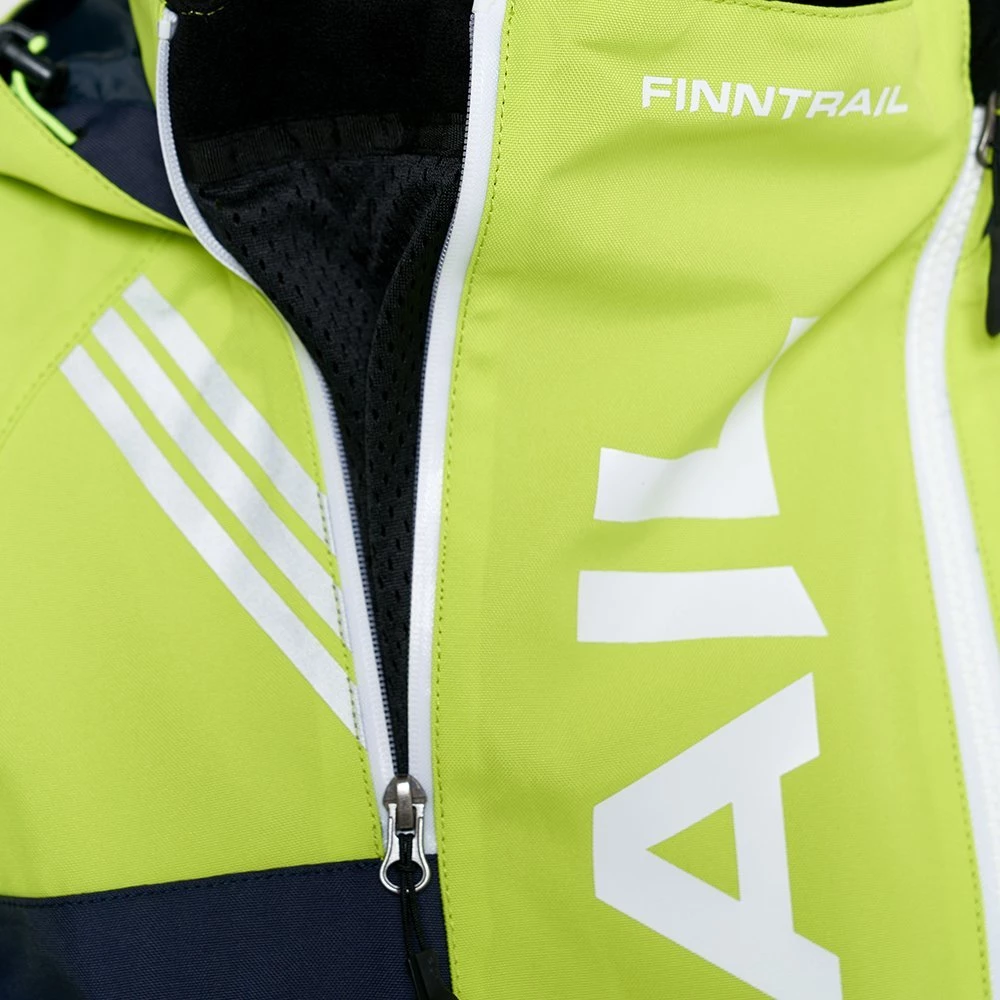 BACKCOUNTRY DarkGreyLime 3901 Snowmobile overall | FINNTRAIL