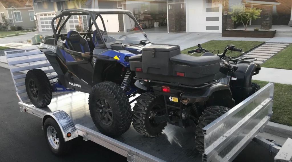 trailer with two atv