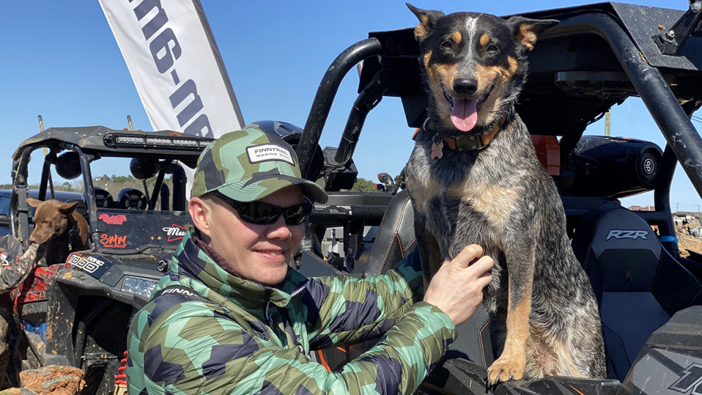 safe riding utv with dog