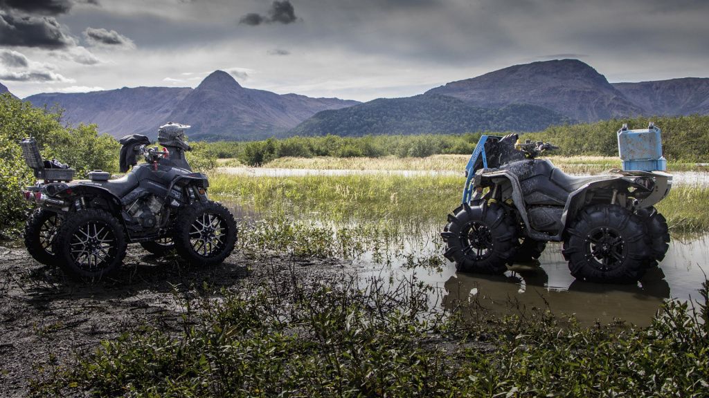 Two ATV's in the mountains