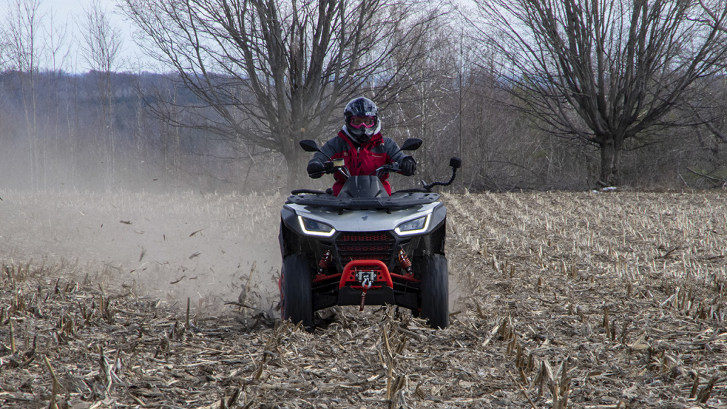 fast segway rides on grass