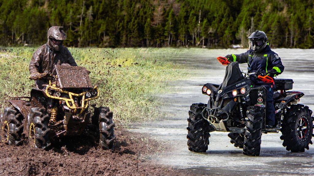 summer or winter atv riding