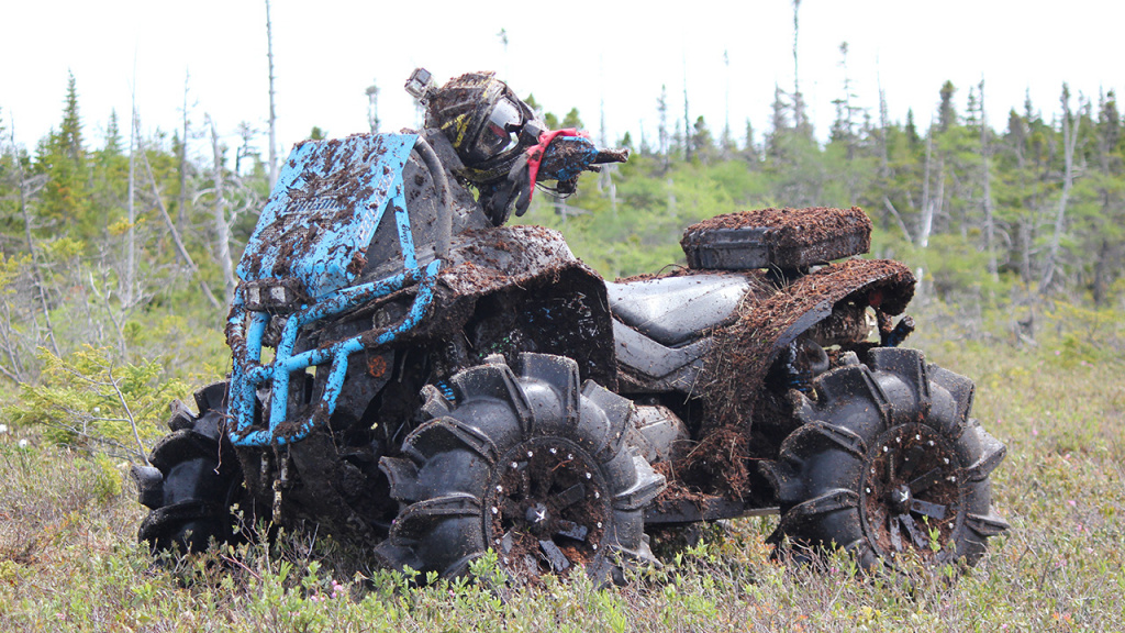 atv after riding in mud