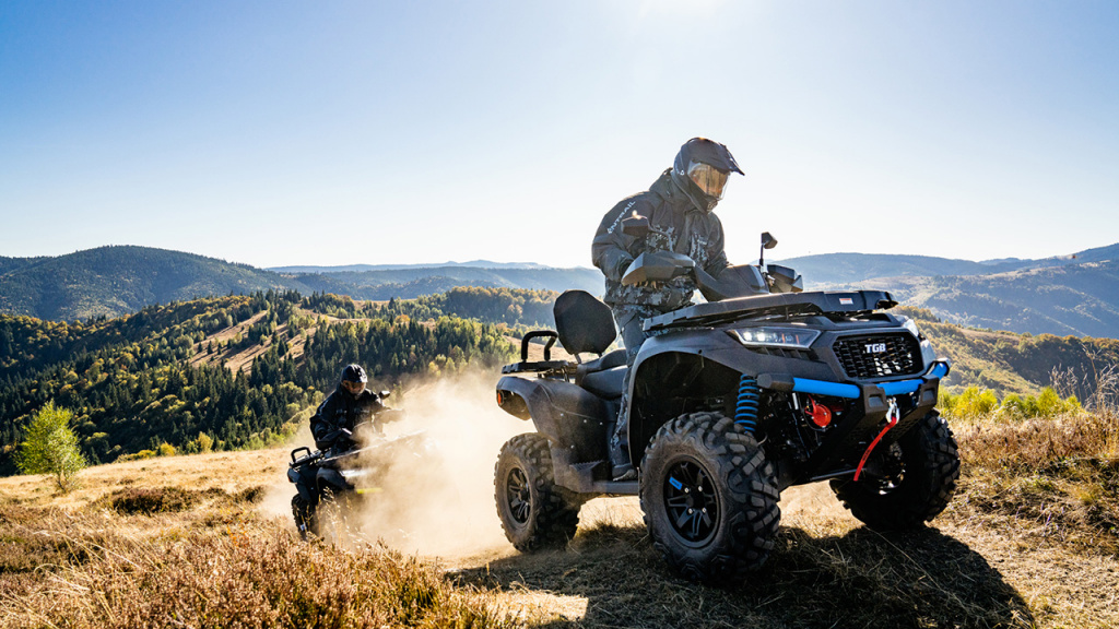 atv riding in park