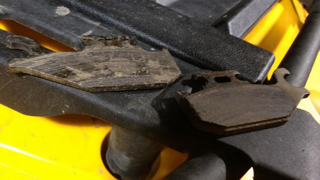 broken brake pads