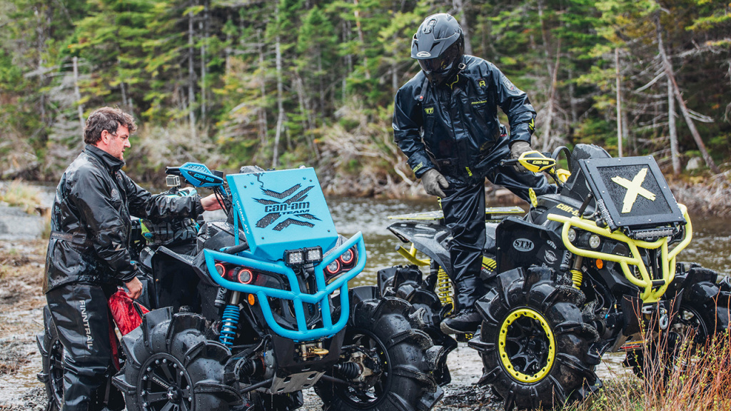 atv riding with friends