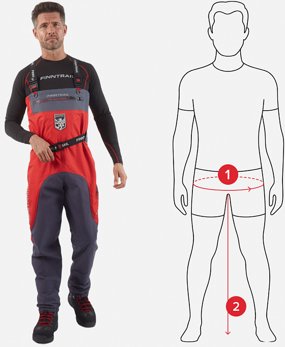 Hommes échassiers Taille