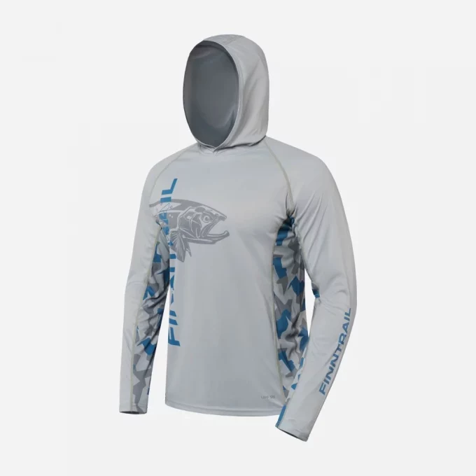 LONGSLEEVE WAVE BIG FISH Grey