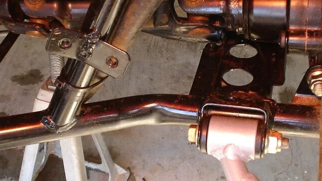 bent atv frame