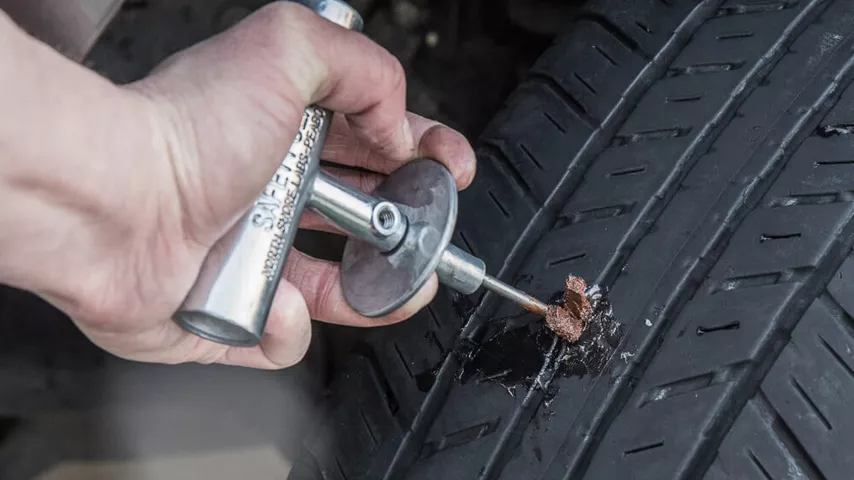 patch atv tire with repair kit