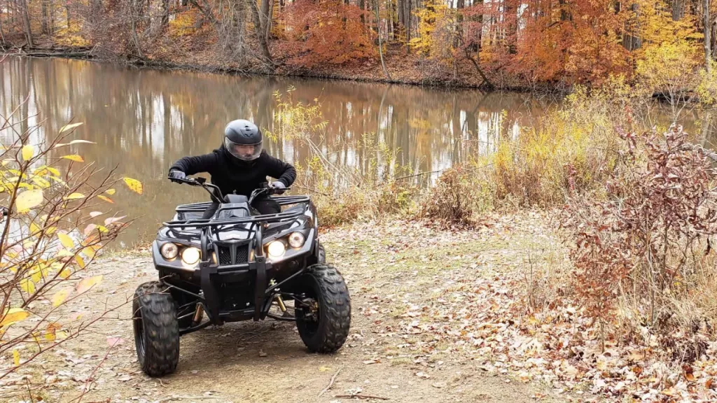 man on electic atv for adults