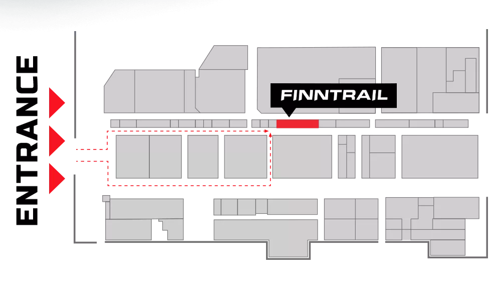 location the official FINNTRAIL exhibition booth
