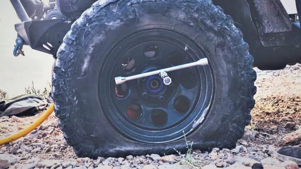 flat utv tire